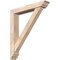 Ekena Millwork Traditional Traditional Smooth Bracket w/ Offset Brace, Douglas Fir, 5 1/2"W x 32"D x 36"H BKT0604X32X36TRA01SDF - alternate 1